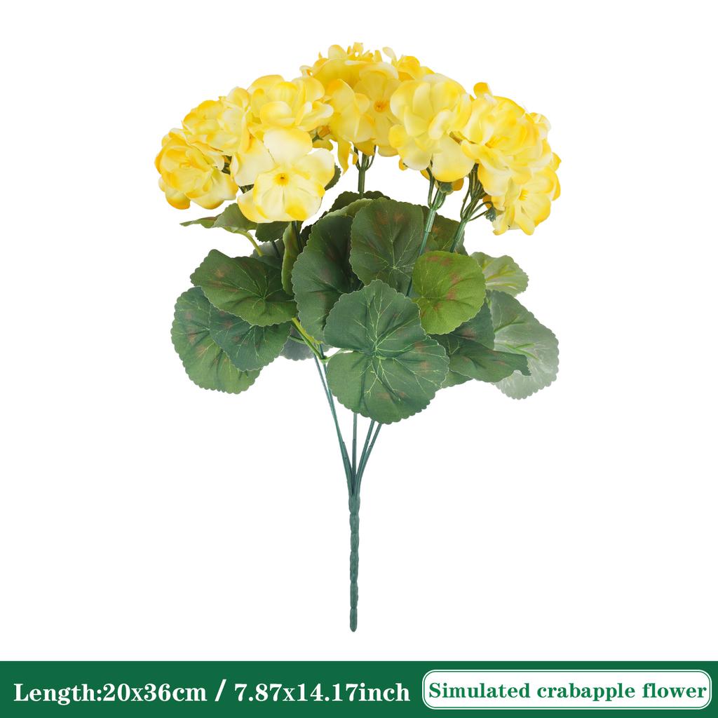 36CM 4/6Pcs Artificial Flowers Silk Begonia Bouquet Realistic Colorful Wedding Home Party Living Room Table Decoration