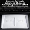 Washable Silicone Charging Pad Mat for Center Console Anti Slip Surfaces Easy to Clean Enhances Car Aesthetics Materials