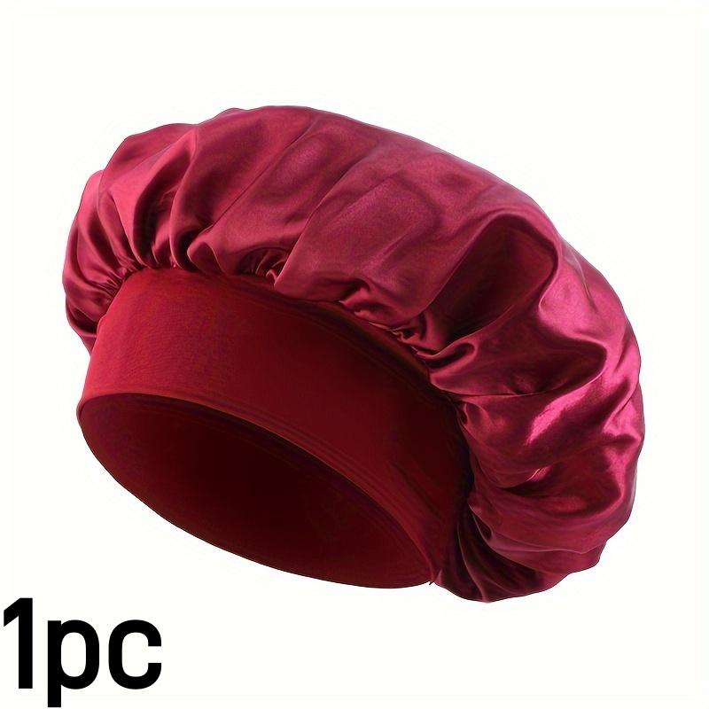4pcs/set Luxurious Satin Hair Bonnets Multipurpose Wide Elastic Turban for Beauty Sleeping & Bath Shower for Women Hair Care Cap