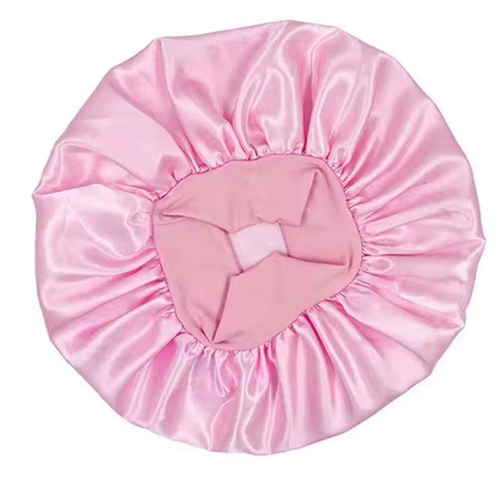 

1/2/3pcs Newly Satin Night Hair Cap Women s Solid Sleeping Hat Sleep Care Bonnet Nightcap For Women Unisex Cap Shower Cap