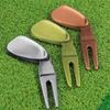 Golfs Balls Pickers Bending Golfs Green Divot Fork Curved Spit Golfs Balls Pickers Green Pitch Mark Repair Tool Golfer