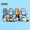 Cat Shape Brooch Cartoon Pin for Clothing, Enamel Kitten Alloy Badge Clothing Accessories Pin, Backpacks Hats Scarves Decorative Accessory,