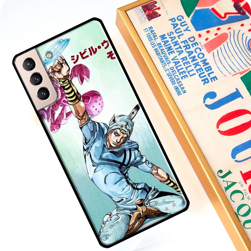 

Чехол Jolyne Kujo Johnny Joestar Jojo для Samsung Galaxy S22 Ultra S8 S9 S10 Note 10 Plus Note 20 S21 Ultra S20 FE Galaxy S8