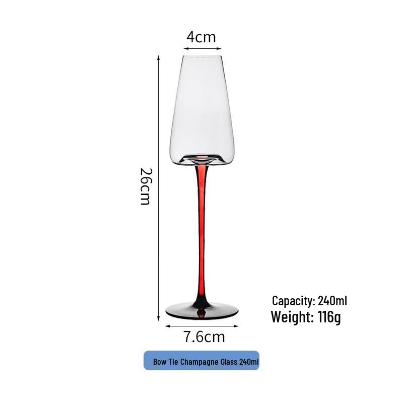 Red Stem Black Base Plastic Wine Glass