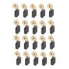 20Pcs Carbon Brush Copper Wear Resistance Motor Carbon Brush for Electric Tools 6 X 13 X 17mm