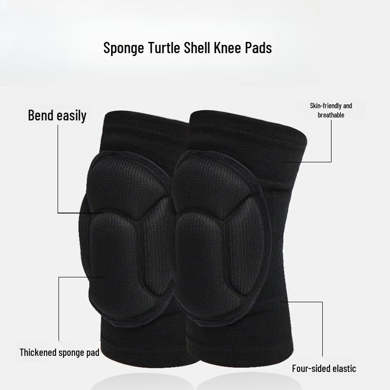 Unisex Anti-Slip Shock-Absorbing Knee Pads for Dance and Sports - Thick, Anti-Collision Protective Gear