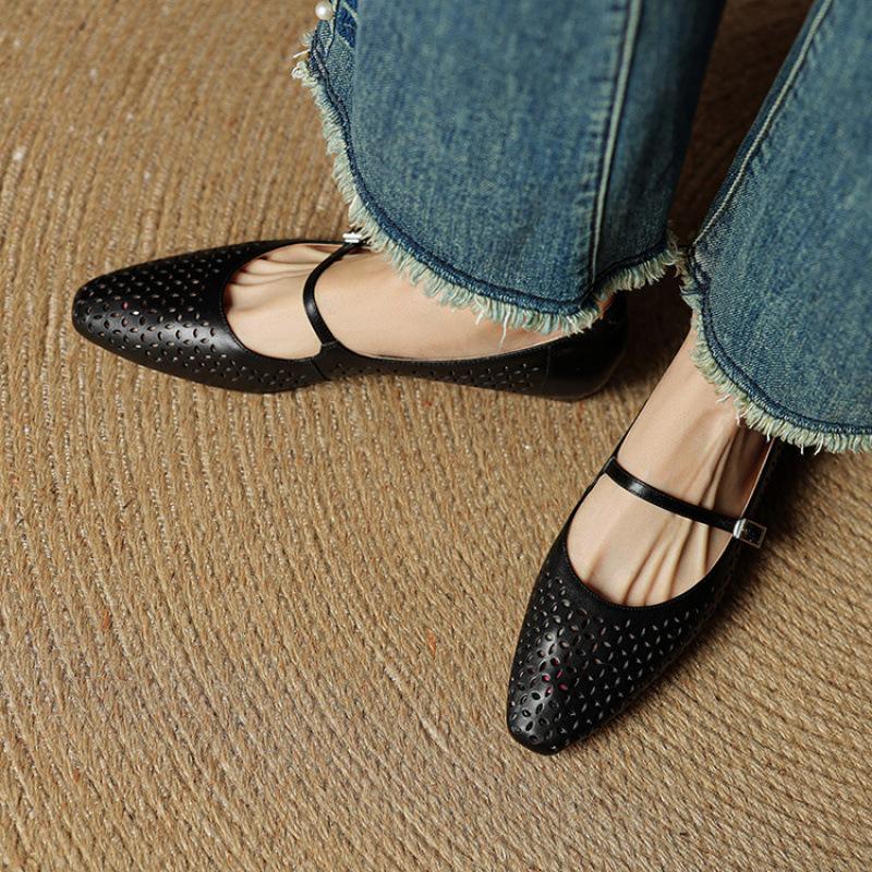 

New flat-soled sandals summer women s sports sandals solid color leather wedge heel tip comfortable soft sole size 40 чёрный