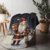Tuniu Christmas Santa Plush Blanket Soft Warm Cozy Bed Sofa Throw Gift Idea