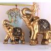 Elefanten Dekoration Statue Zuhause ,Geschenk Goldene Harzstatue Glück Reichtum Dekor Elefant Interieur Figur Kunsthandwerk Ornamente