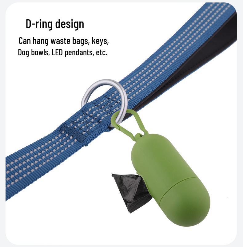 Night Reflective Dog Leash: No-Choke Design for All Sized Dogs
