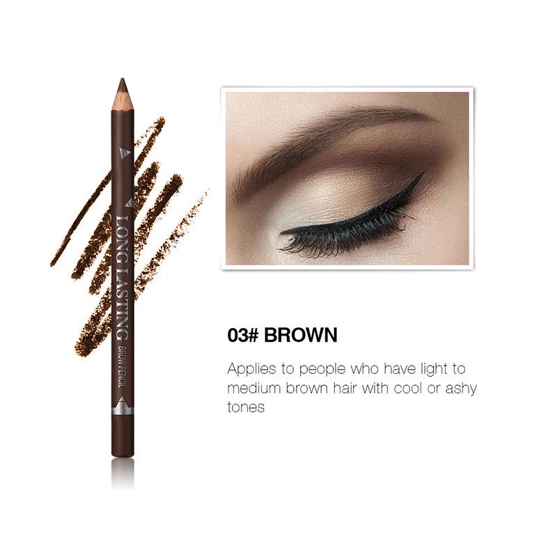 Eyebrow Pencil Long Lasting Eyebrow Enhancer Waterproof Brown Makeup Tool коричневый