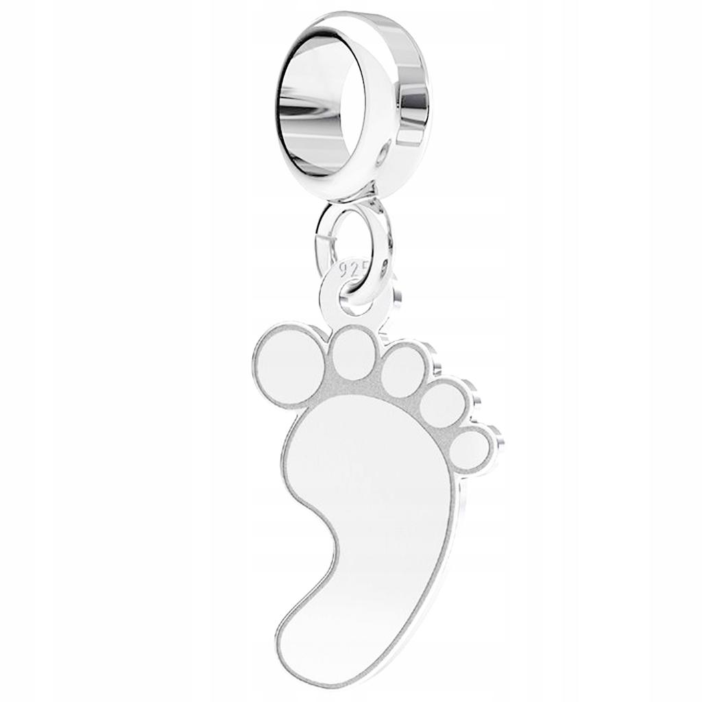 Silver Pendant Hanging Foot Baby Foot Family Love Silver 925