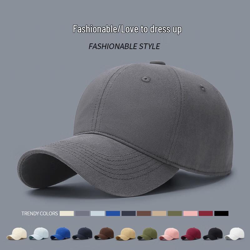 Unisex Large Fit Solid Color Baseball Cap Large