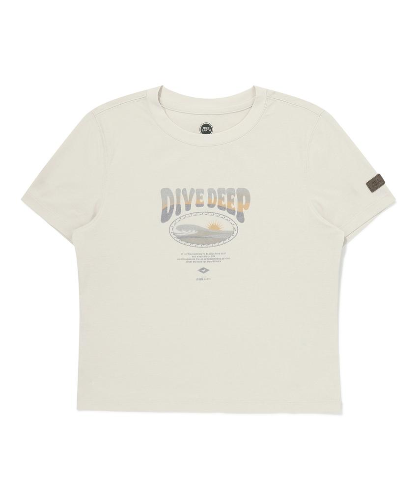 BBC EARTH Women'S Ocean Policott T-Shirt Ivory