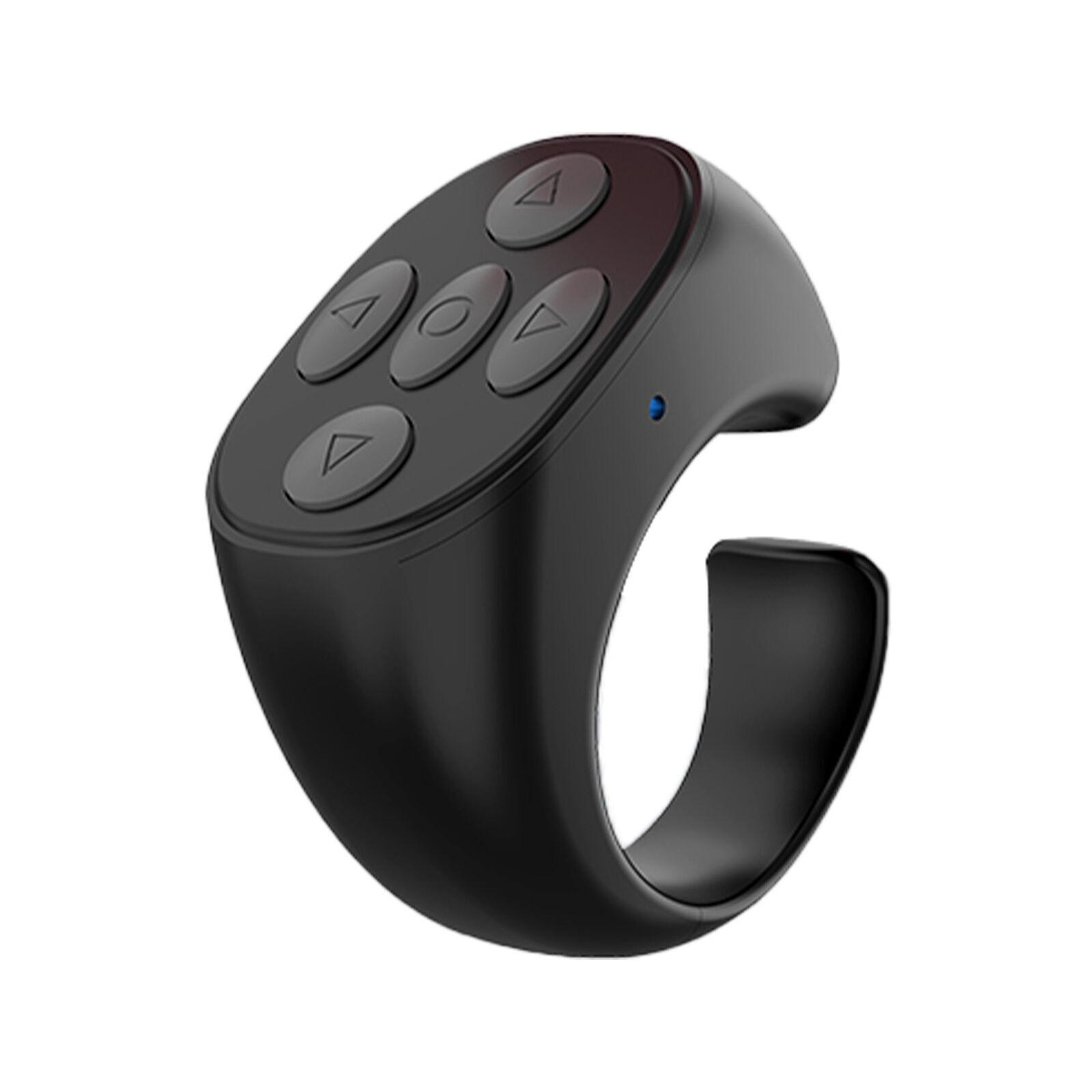 1x Bluetooth-совместимый телефон Кольцо-перелистыватель страниц Палец Пульт дистанционного управления