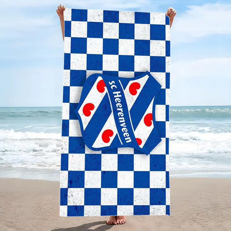 Heerenveen Print Beach Towel, Large Soft Quick Dry Towel for Beach Camping Swimming