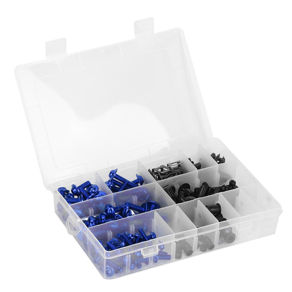 223pcs Motorcycle Fairing Bolts Set Windscreen Screws Nuts Motorbike Bodywork Hardwares