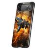 Fighter Plane Hard PC Phone Case For Samsung Galaxy Z Flip 7 6 5 4 Black Cover For Galaxy Z Flip 3 Foldable Shockproof Capas Bag
