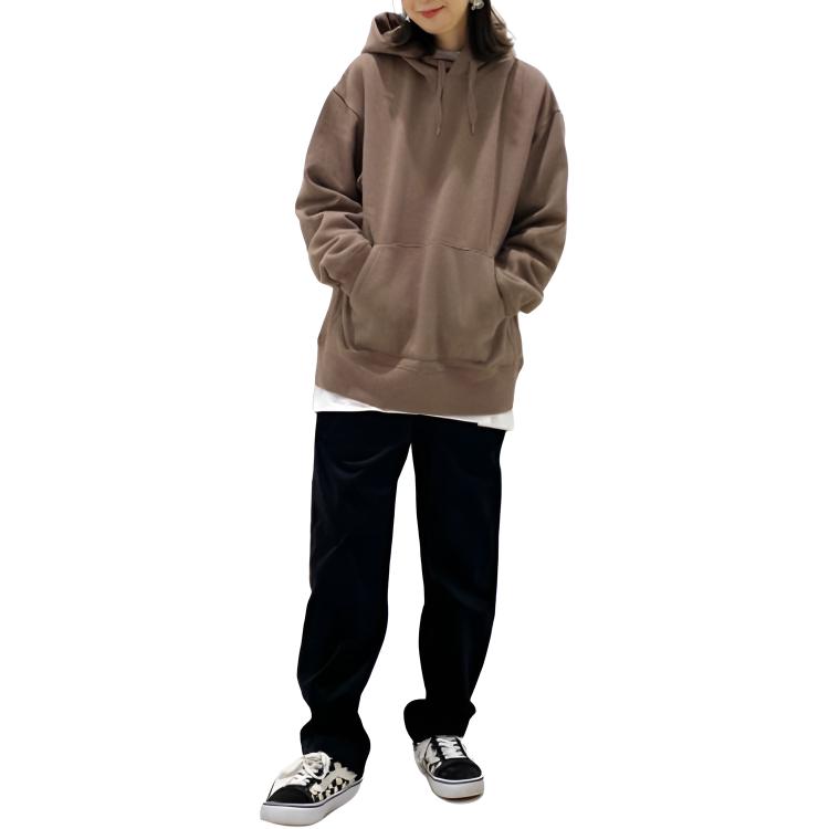 Uniqlo Solid Color Kangaroo Pocket Hooded Sweatshirt Men Sweatshirt Khaki 437317-33