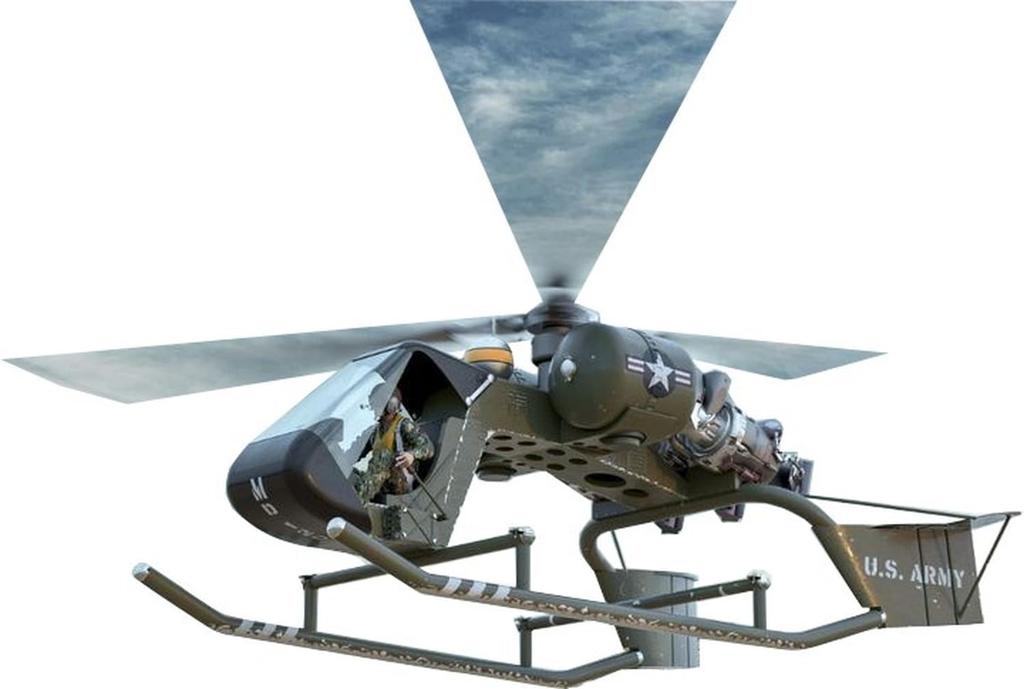 AMP 1/48 Scale American McDonnell MD-120 Flying Crane Plastic Model Kit AVP48015