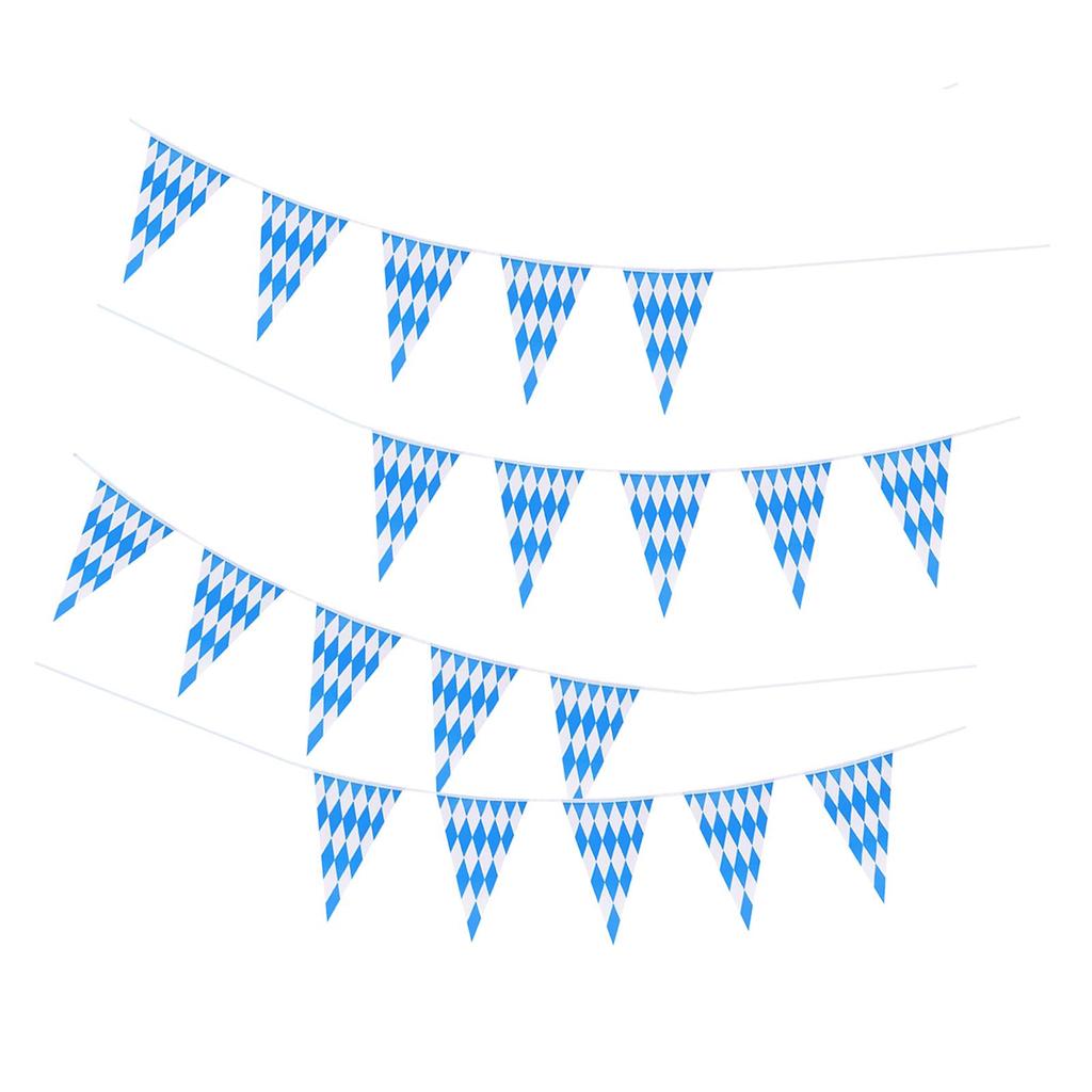 Banner Hanging Check Flag Bavarian Party Supplies for Bar Indoor Outdoor Ceiling Carnival Porch