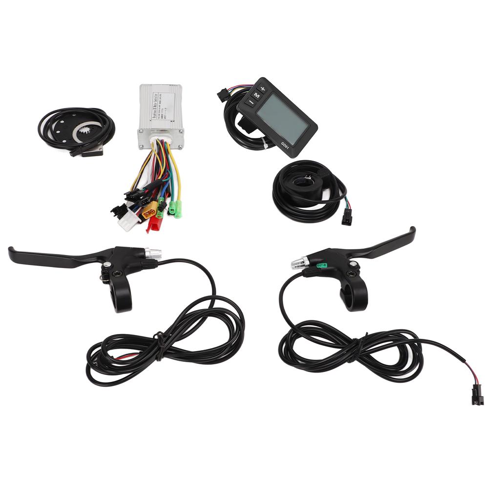 Electric Scooter Conversion Kit Waterproof GD01 Panel 17A Controller Throttle Brake Handle for 350W