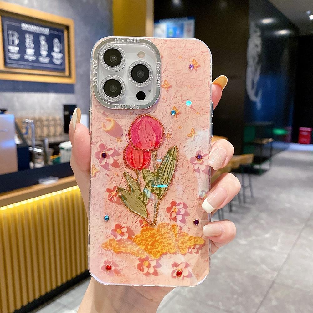 

Для iPhone 15 Pro Max 14 plus сверкающий розовый серебристый объектив круглый модный цветочный чехол для iPhone 15 14 13 12 Pro Max 11 мягкая силиконовая задняя крышка for iphone 11 розовый