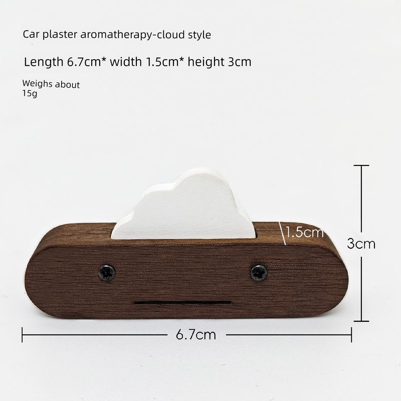 Creative Wooden Car Air Vent Gypsum Aroma Diffuser Stone, Long-Lasting Fragrance, High-End Car Air Vent Decoration Car Plaster Aromatherapy-A Piece of Cloud