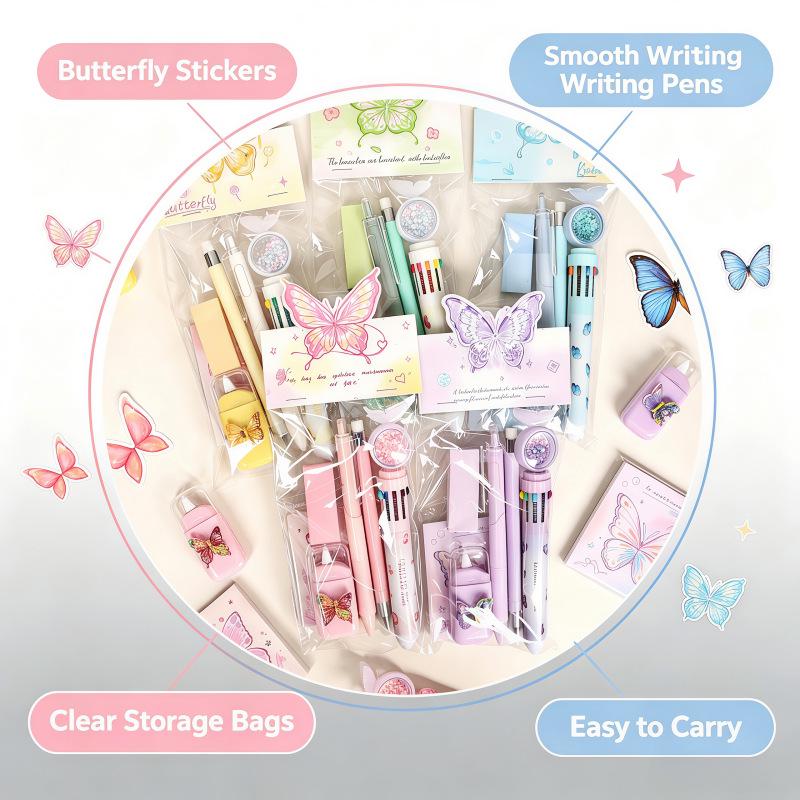 Butterfly Stationery Set - Perfect Birthday Gift for a Friend