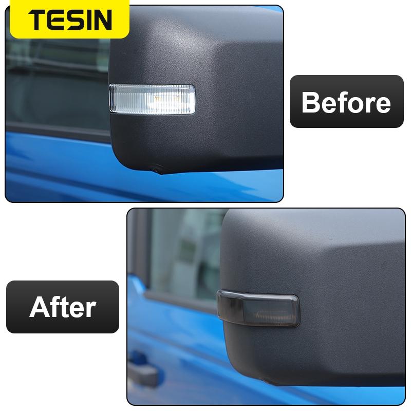TESIN ABS Car Light Protection Cover For Ford Bronco  Up Taillight Headlight Turn Signals High Brake Lamp Hoods