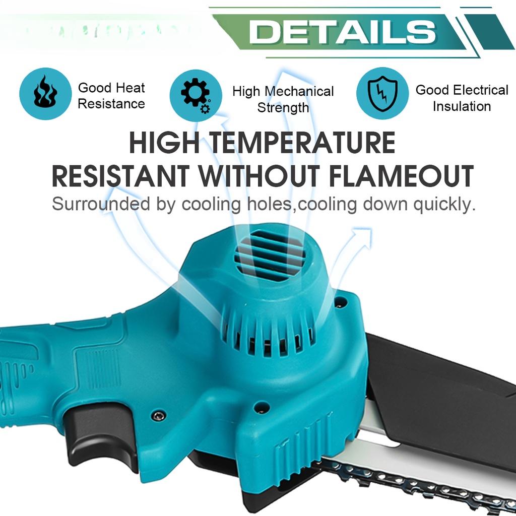 6Inches Mini Pruning Saw Electric Chain Saws Removable For Fruit Tree Garden Trimming With 6000 mAh Lithium Battery One-Handed 1200W