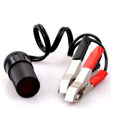 Morsetto adattatore per presa accendisigari con clip per batteria per auto nuovissimo da 12 V