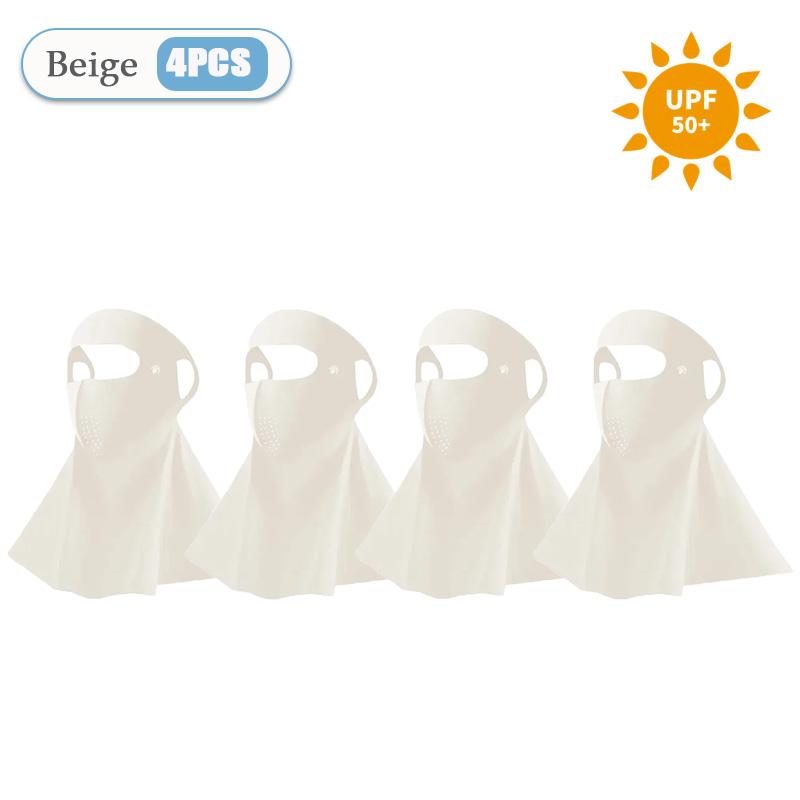 1-10PCS 3D Ice Silk Sun Face Mask Women UV Protection Cooling Breathable Dustproof Balaclava for Outdoor Sports Cycling