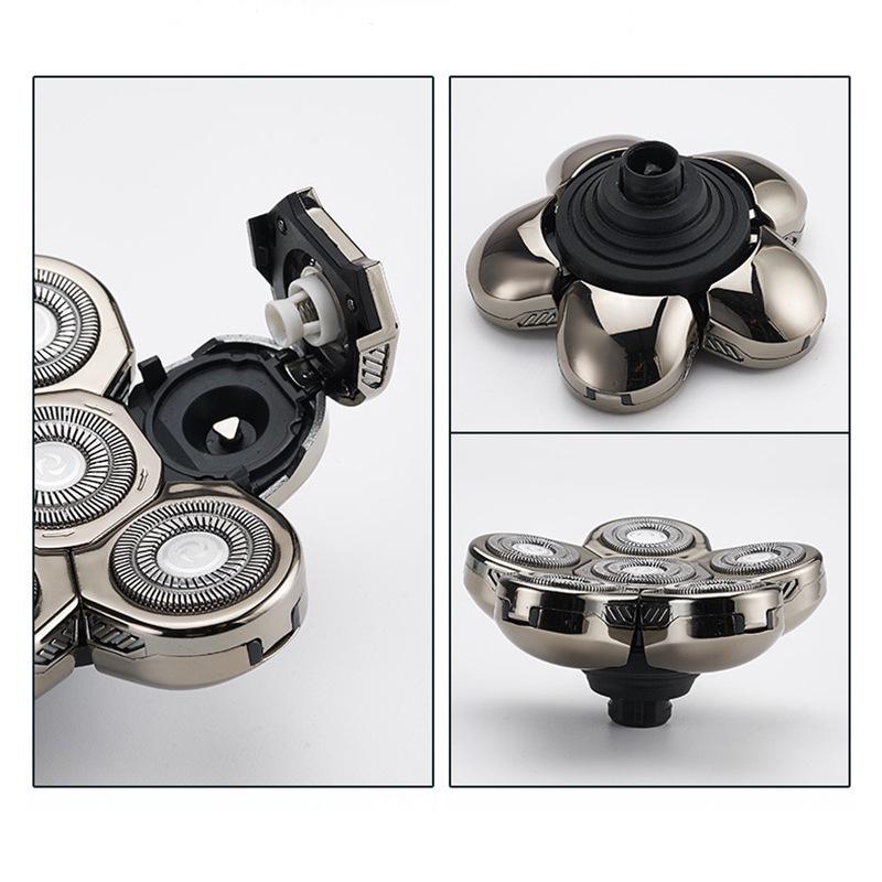 Electric Shaver Replacement Head for Self-Shaving - Compatible with Six, Seven, and Eight-Head Shavers.