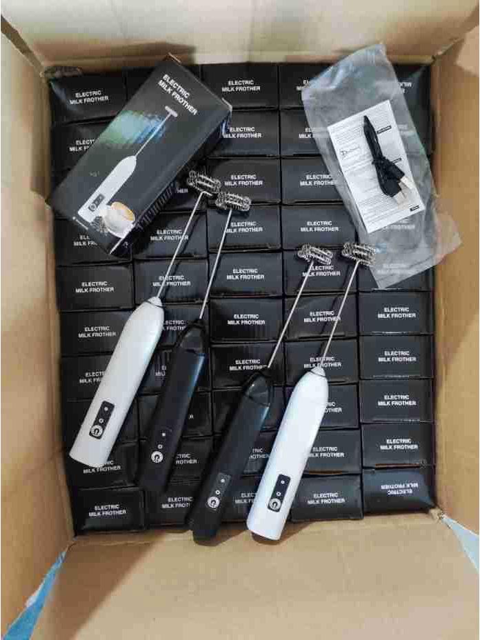 Dual-Head Electric Handheld Milk Frother & Egg Beater