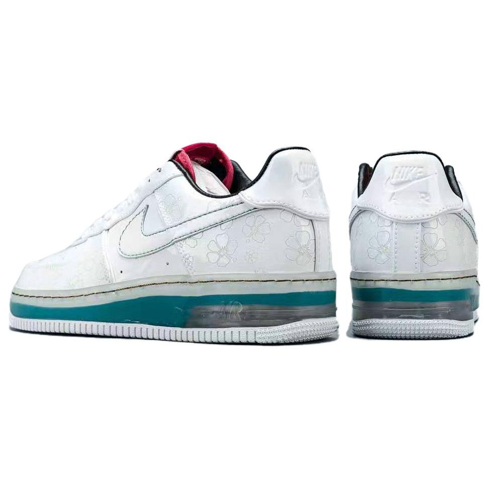 New Nike Air Force 1 Low Supreme Max Air White Cerise Paradise Aqua 316666-111
