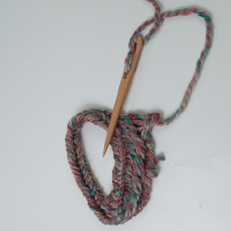 Wood Crochet Needle Double Hole Crochet Needle 15mm Crochet Needle