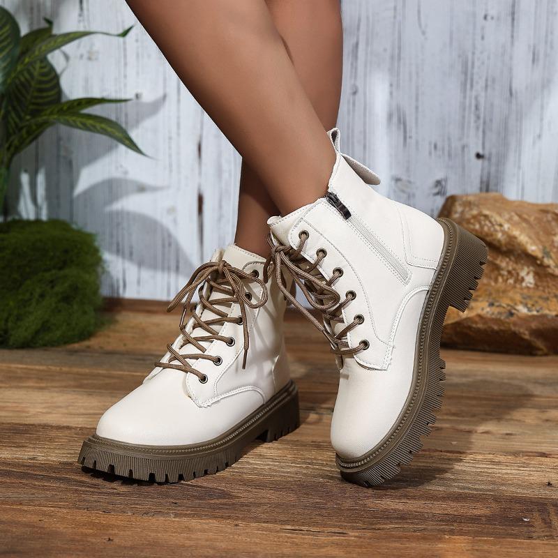 Martin Boots Women's Large Size New Trendy Winter Short Boots Thick Sole Easy To Match Design Women's Boots