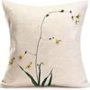 Popular Green Plant Linen Pillowcase Modern Simple Home Sofa Living Room Pillow Cushion
