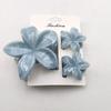 3PCS Hawaiian Gradient Flower Hair Claw Clip For Women Girl Fashion Plastic Non Slip Hold Hairpin Barrette Hair Accessories