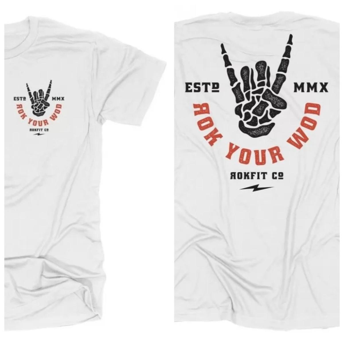 

Summer New ROK YOUR WOD Fitness Hiphop Men T-Shirt Unisex Cotton Round Neck Fashion T-shirts Casual Oversized Street TeeTops 4XL