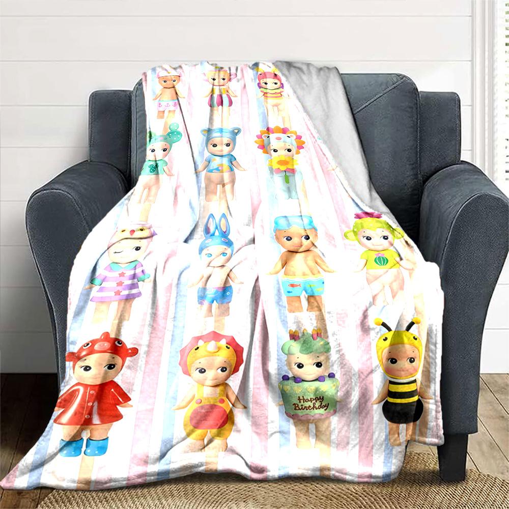 1pc Blanket - Sonny Angel Print Design,Lightweight Blanket for Sofa,Bed- Soft &Warm,Gift for All Seasons