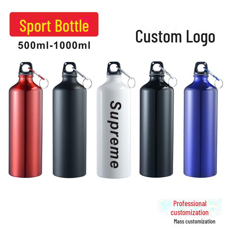Customizable Logo Single-Layer Aluminum Bike & Sports Water Bottle