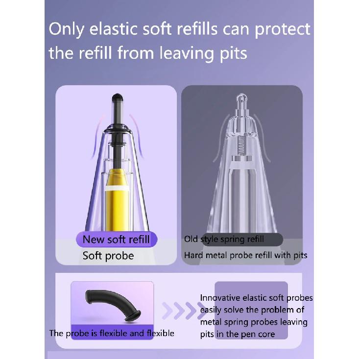Pencil Tips For Apple Pencil 1/2 Gen Replacement Crystal Diamond Tips For iPad Pencil 1/2 Anti-wear Stylus Pen Tips