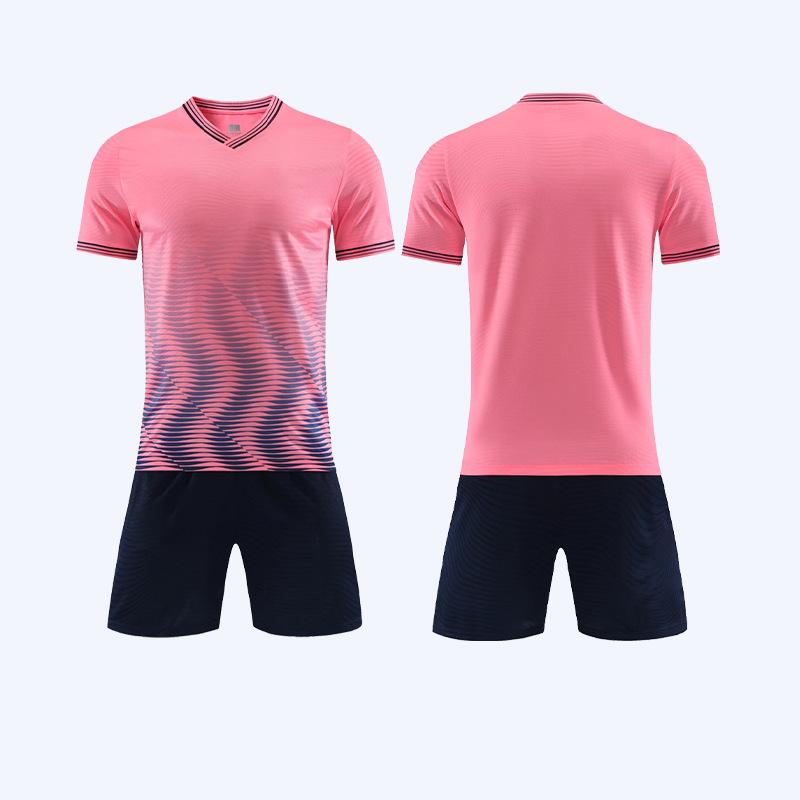 Summer Quick Dry Football Jersey Set Adult Short Sleeve Training Uniform L