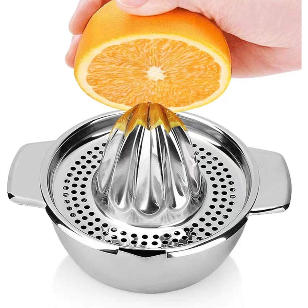 Mini Stainless Steel Manual Lemon Juicer, Orange Extruder, Fruit Press, Household Juicer, Suitable for a Variety of Citrus Fruit