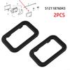 2x/set Door Handle Trim 51211876043 Accessories Bezel Black Cover