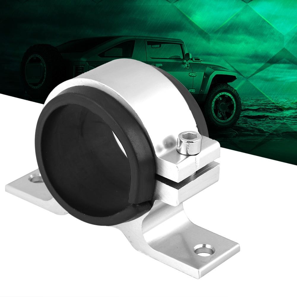 Aluminum Alloy 50mm Car Fuel Pump Mounting Bracket Single Filter Clamp Black