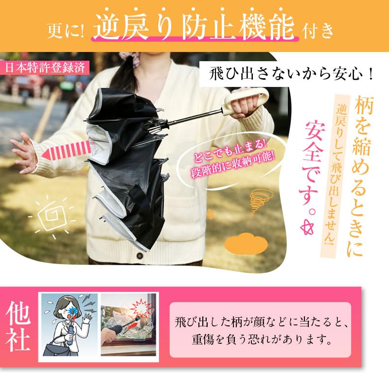 VERILADY Reverse Folding Automatic Suitable for Sun and Super UV UPF UV Reverse 10 Reflective Suitable for Heavy Rainy and Unisex Umbrella,