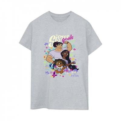 Womens/Ladies Encanto Sister Goals Cotton Boyfriend T-Shirt